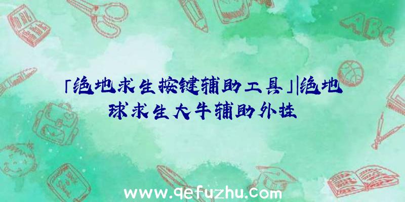「绝地求生按键辅助工具」|绝地球求生大牛辅助外挂
